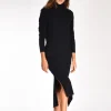 abito in maglia blu
