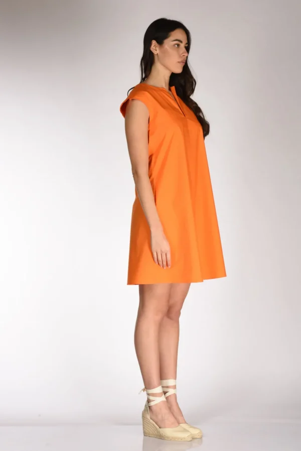 abito svasato arancio