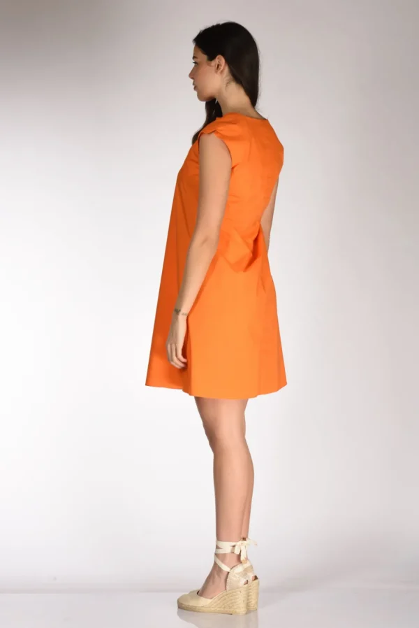abito svasato arancio