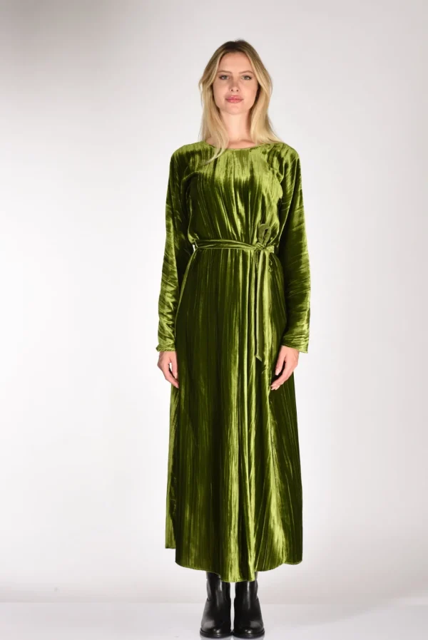 abito velluto verde