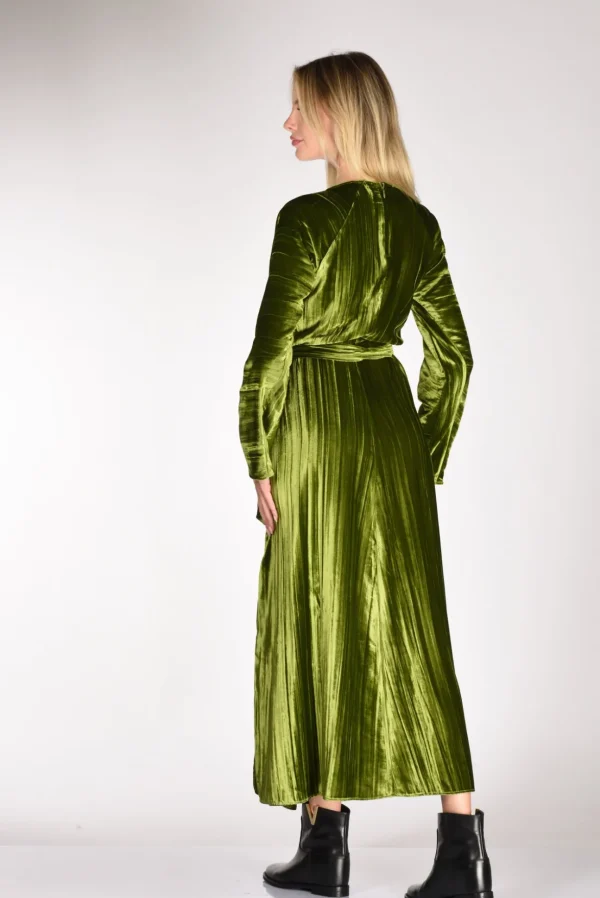 abito velluto verde