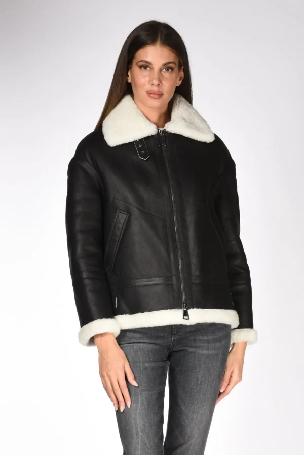 aviator jkt nero/bianco