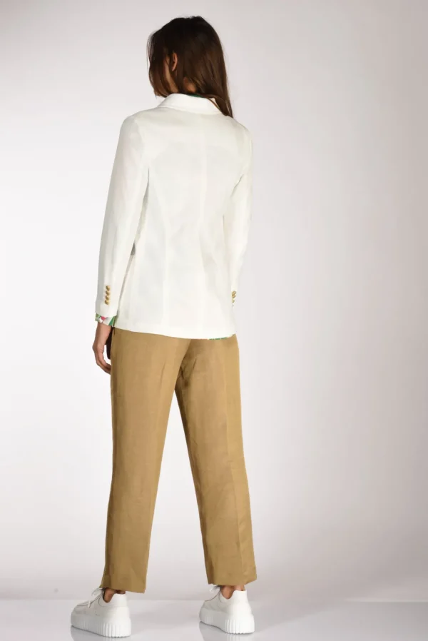 blazer doppiopetto bianco latte