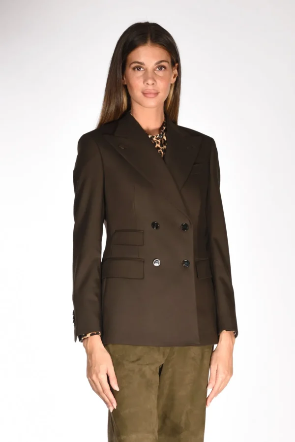 blazer doppiopetto marrone