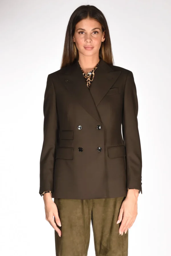 blazer doppiopetto marrone