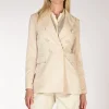 blazer jaquard bianco naturale