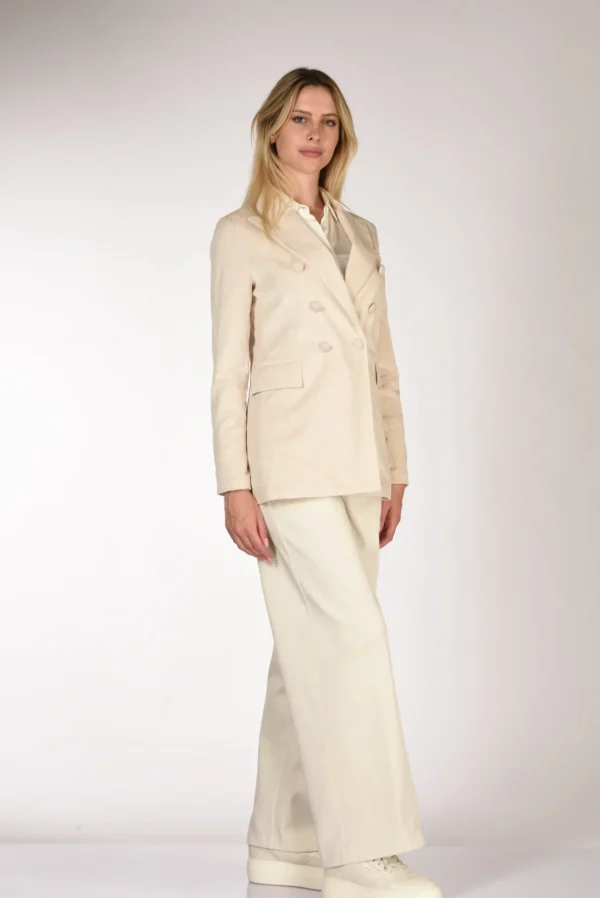 blazer jaquard bianco naturale