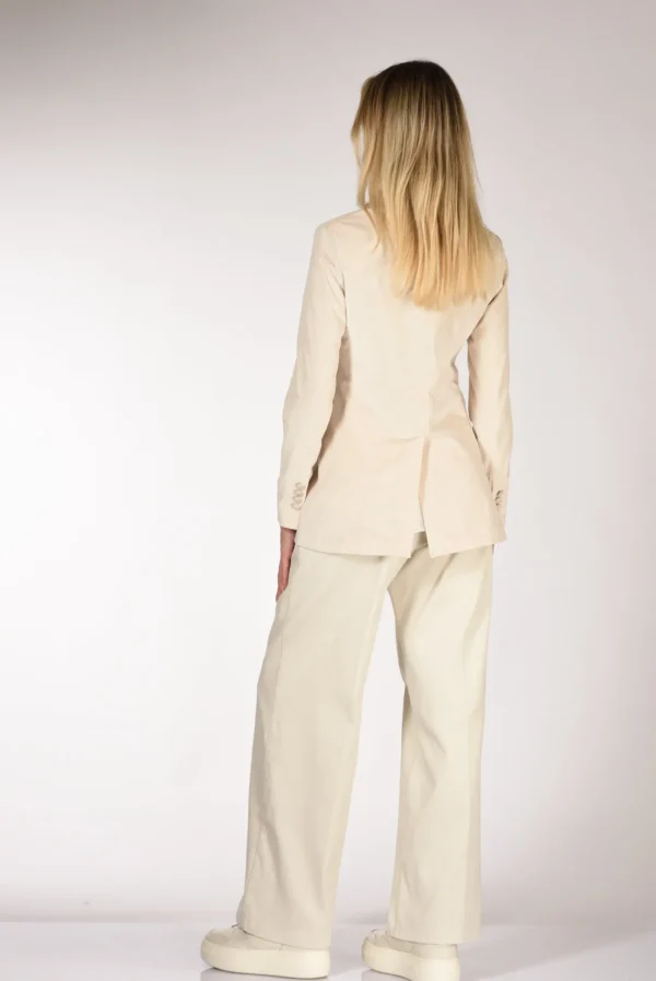 blazer jaquard bianco naturale