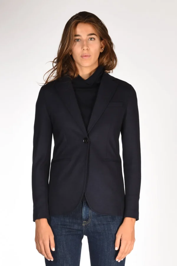 blazer jersey blu/nero