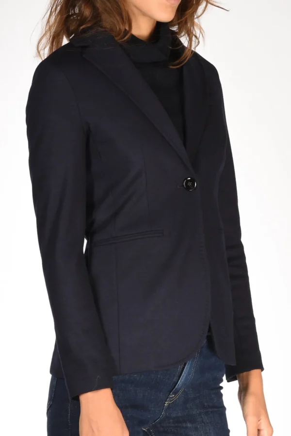 blazer jersey blu/nero