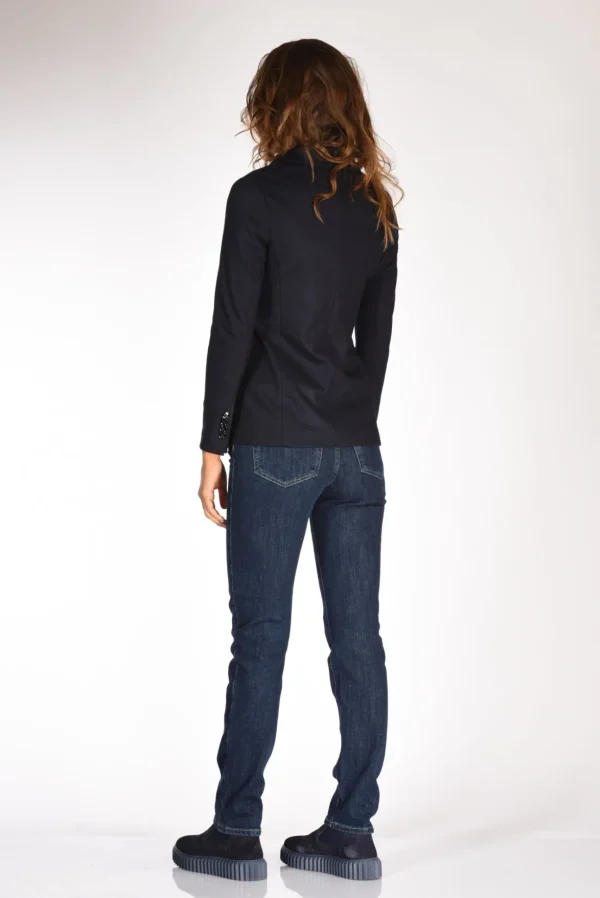 blazer jersey blu/nero
