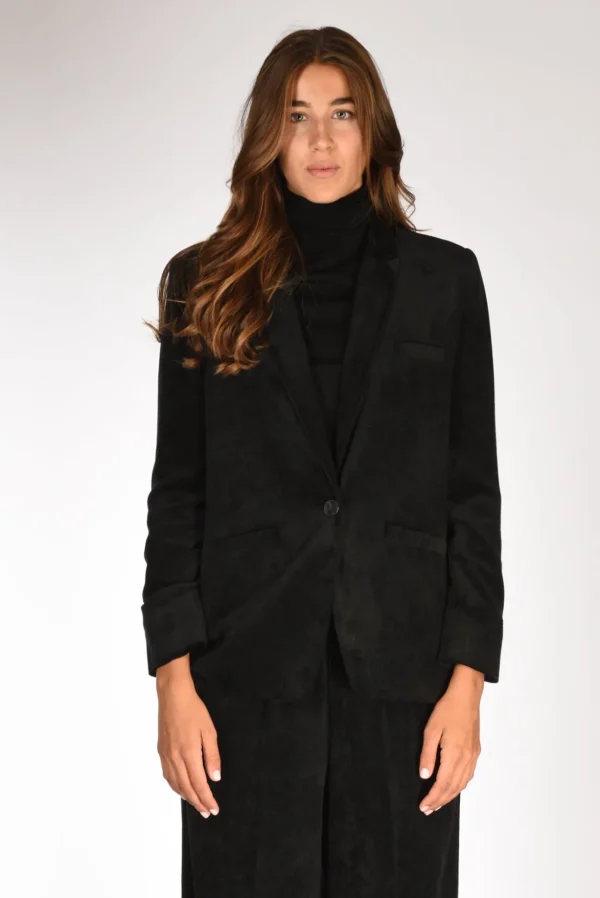 blazer matte nero
