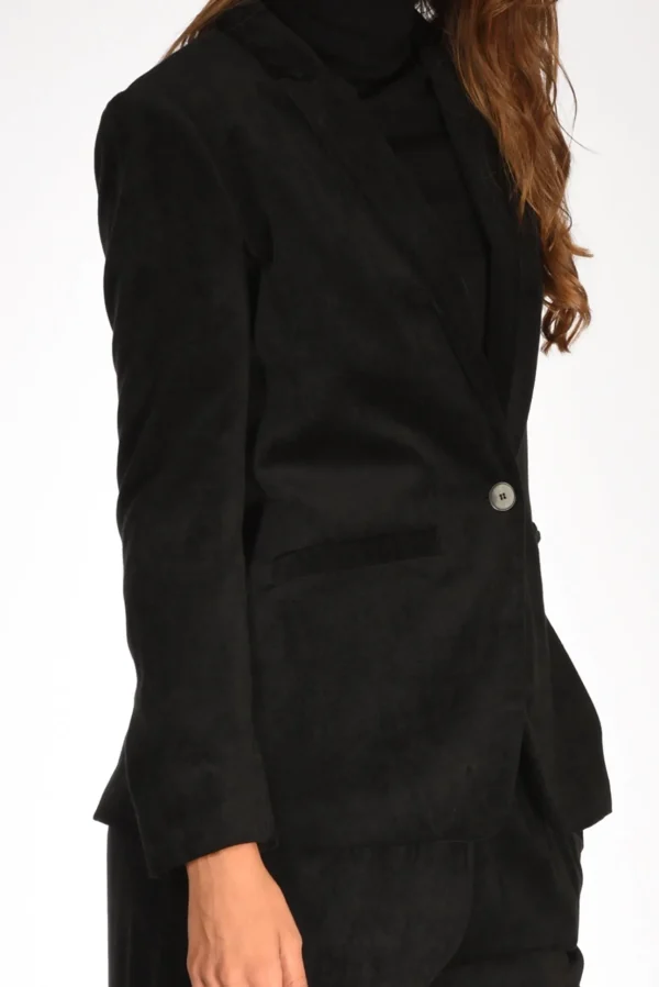 blazer matte nero