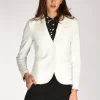blazer monopetto bianco latte