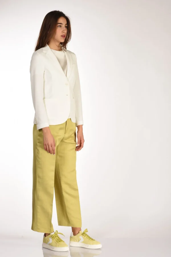 blazer monopetto bianco latte