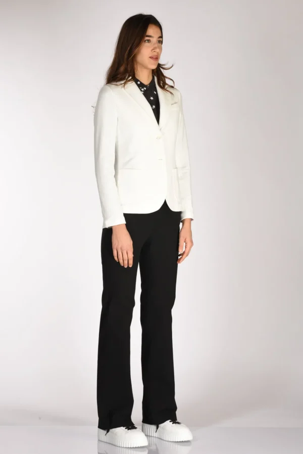 blazer monopetto bianco latte