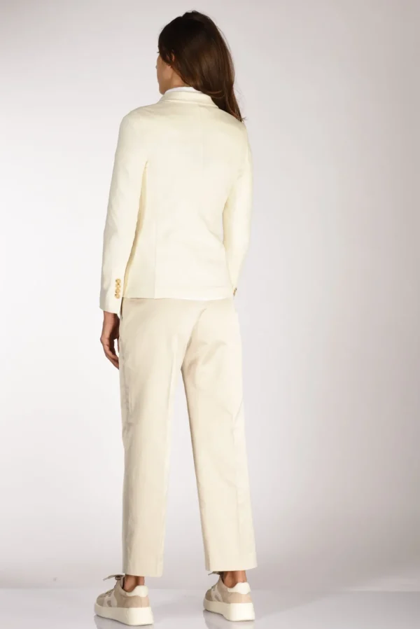 blazer monopetto bianco latte