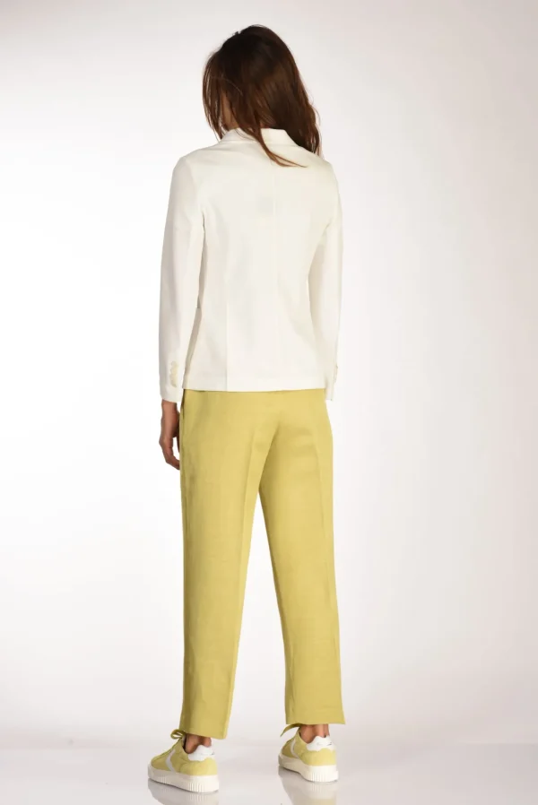 blazer monopetto bianco latte