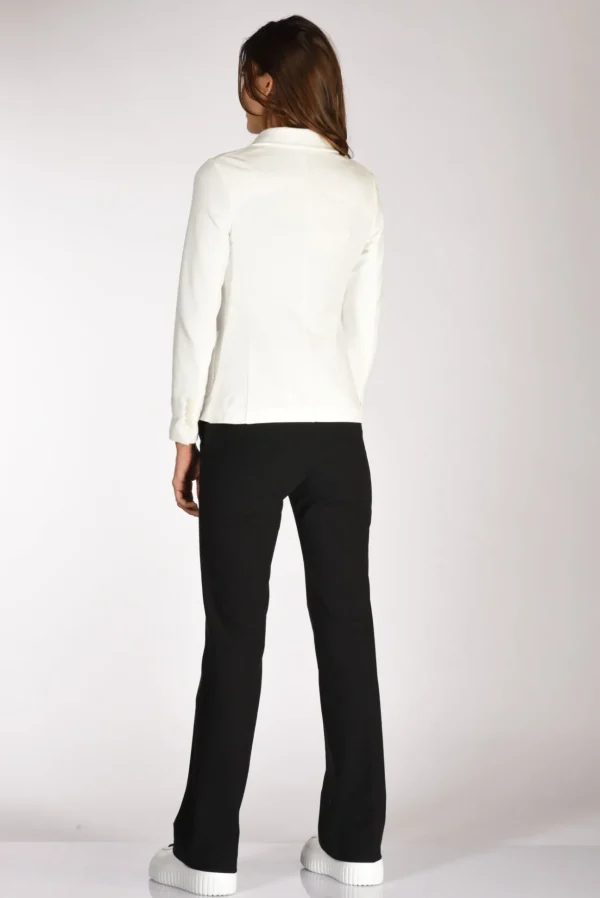 blazer monopetto bianco latte