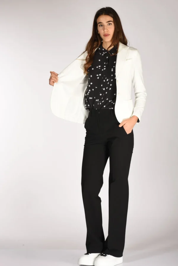blazer monopetto bianco latte