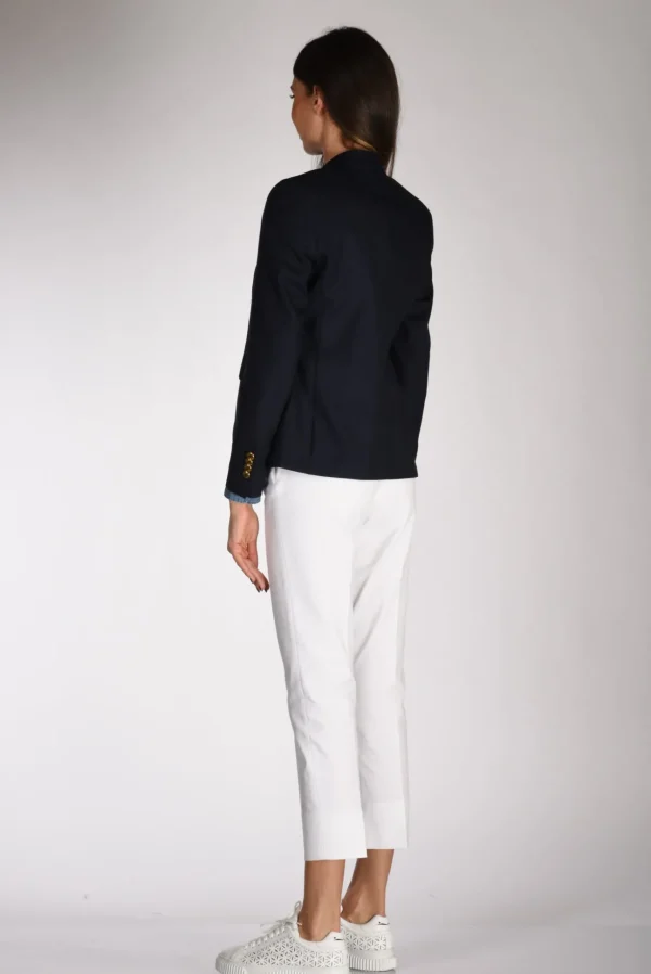 blazer monopetto blu