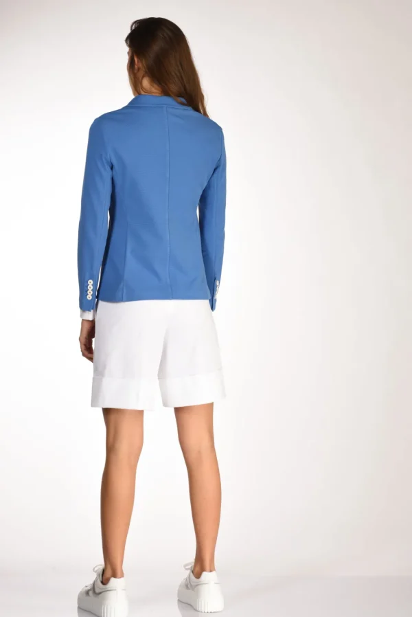 blazer monopetto blu chiaro