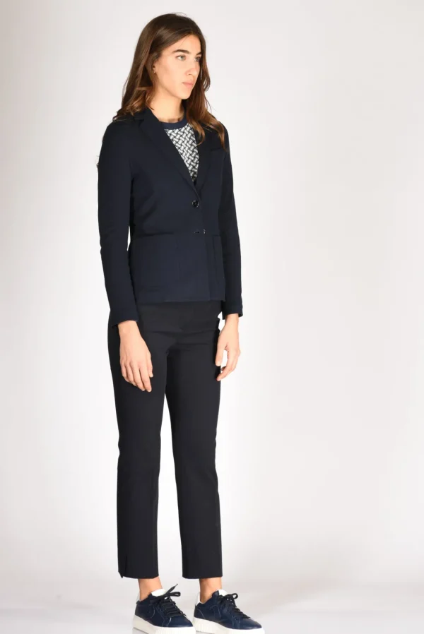blazer monopetto blu navy