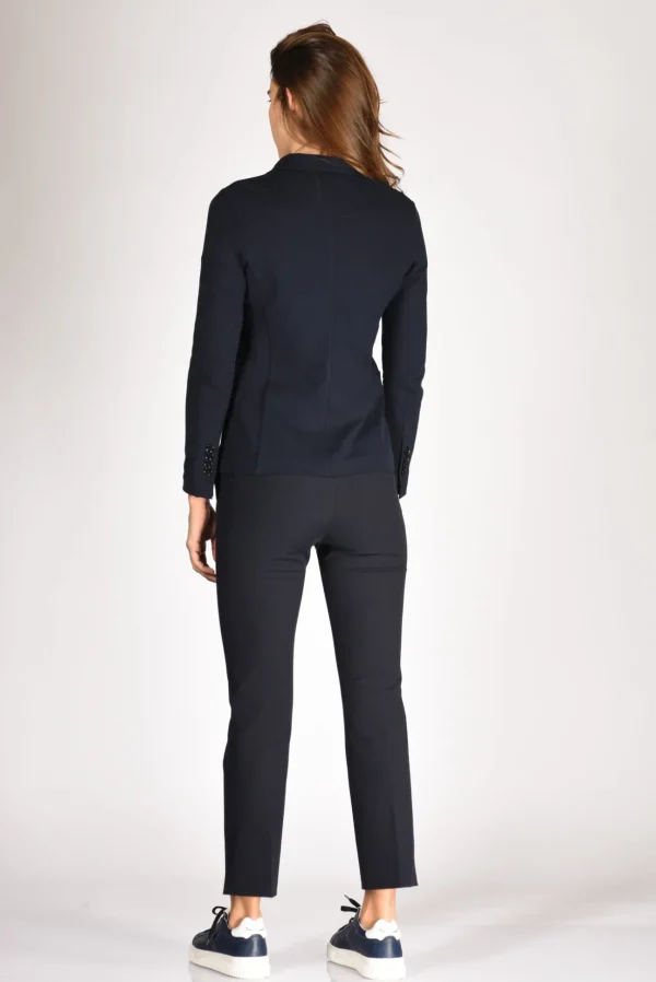 blazer monopetto blu navy