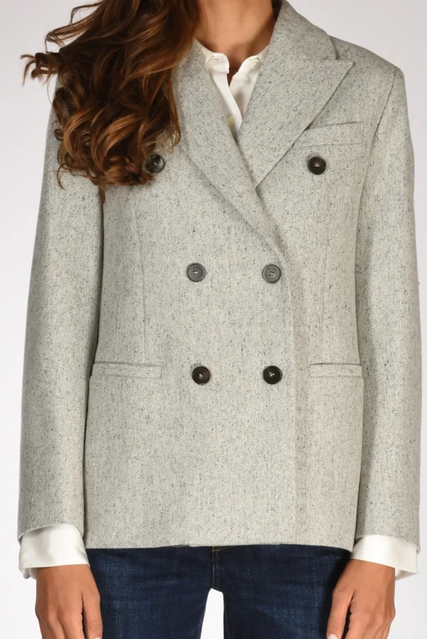 blazer terrie grigio/nero