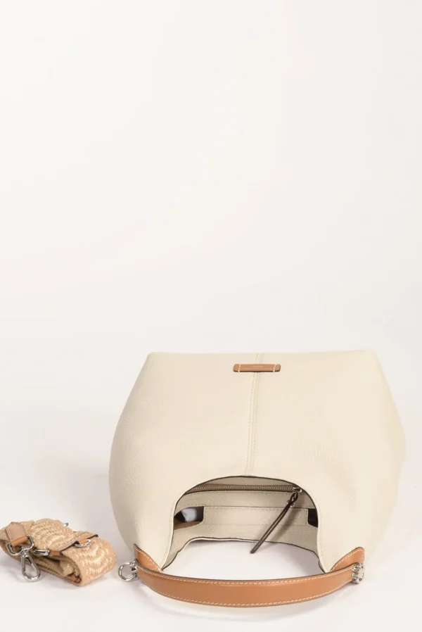 borsa alessandra bianco naturale