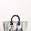 borsa colette azzurro/bianco