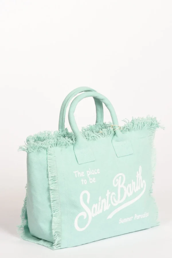 borsa colette azzurro/bianco