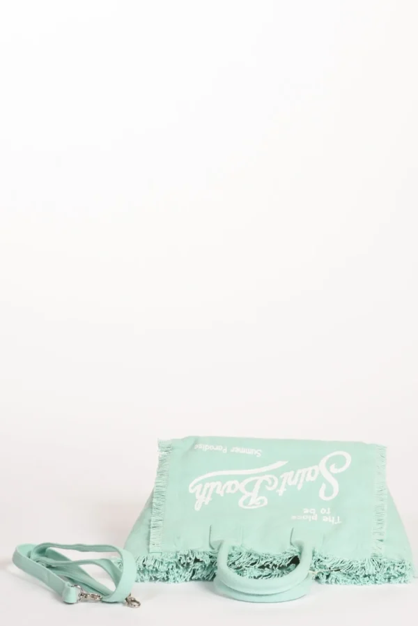 borsa colette azzurro/bianco