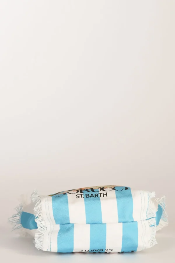 borsa colette azzurro/bianco