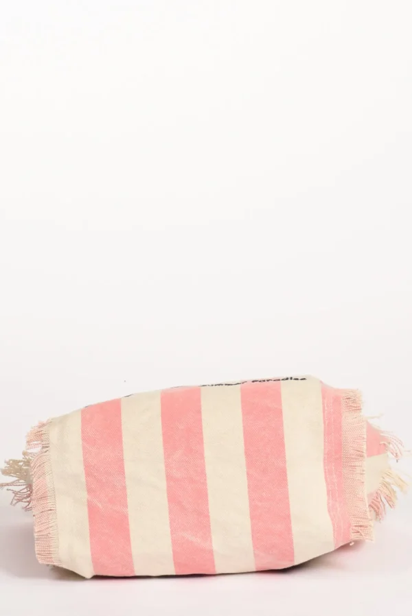 borsa colette rosa/bianco