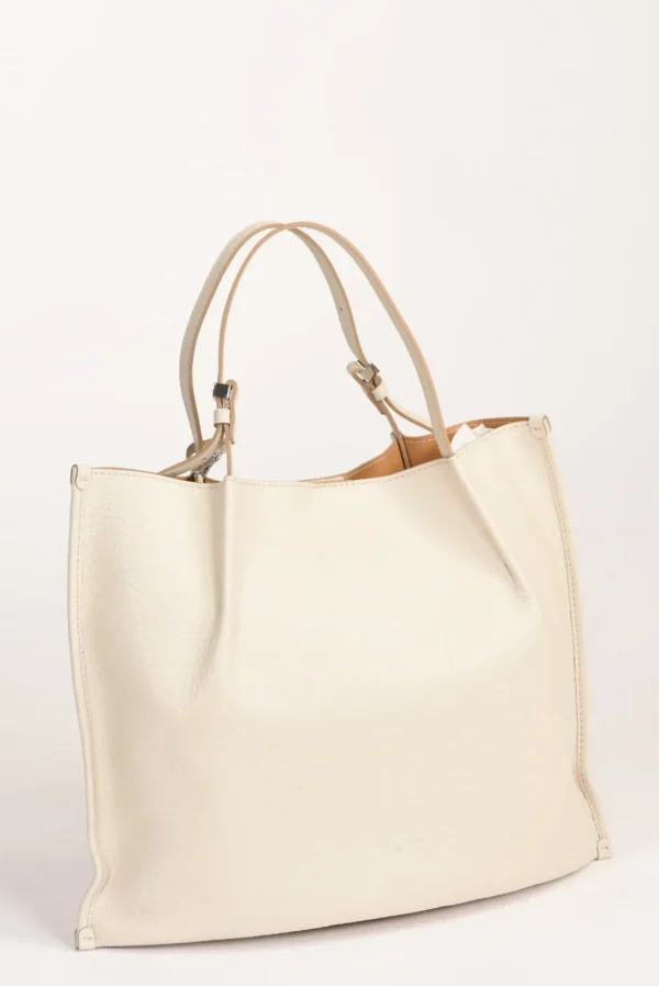 borsa dory bianco naturale