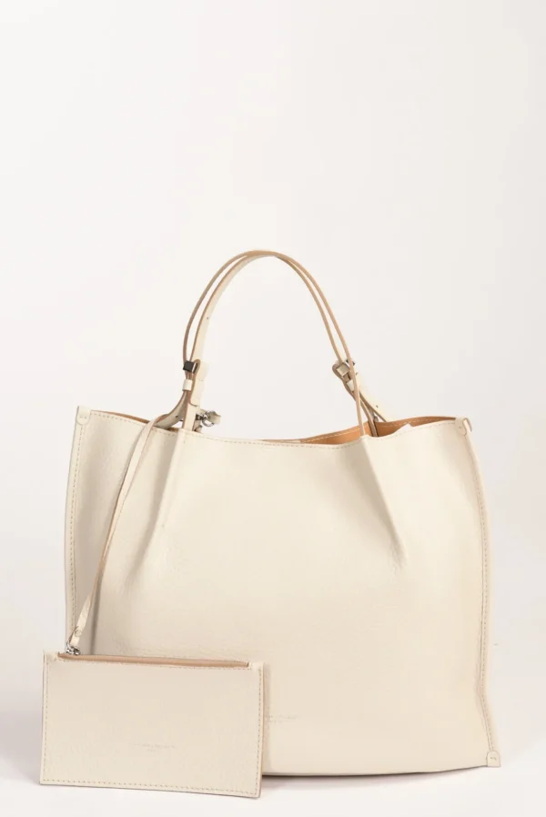 borsa dory bianco naturale