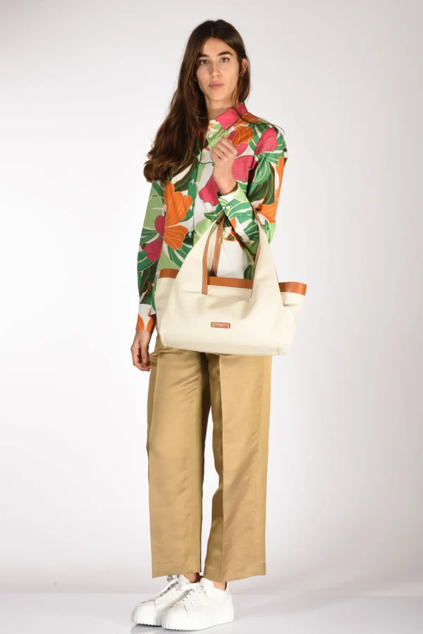 borsa giulia bianco naturale