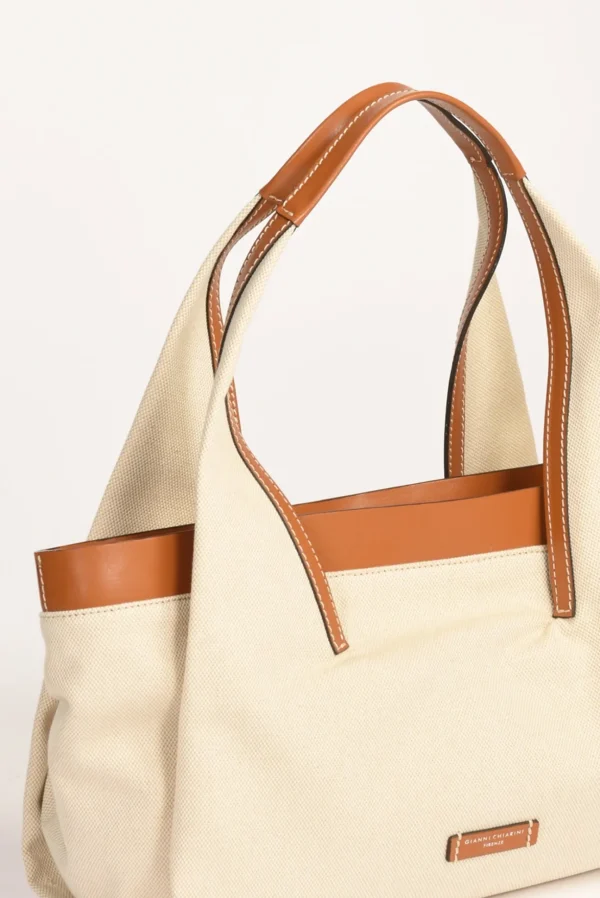 borsa giulia bianco naturale