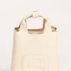 borsa h bag bianco naturale