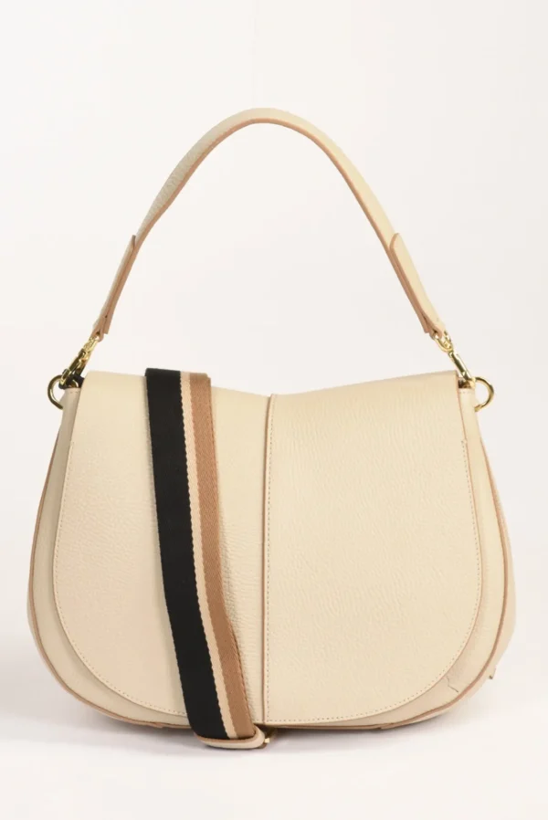 borsa helena round beige chiaro