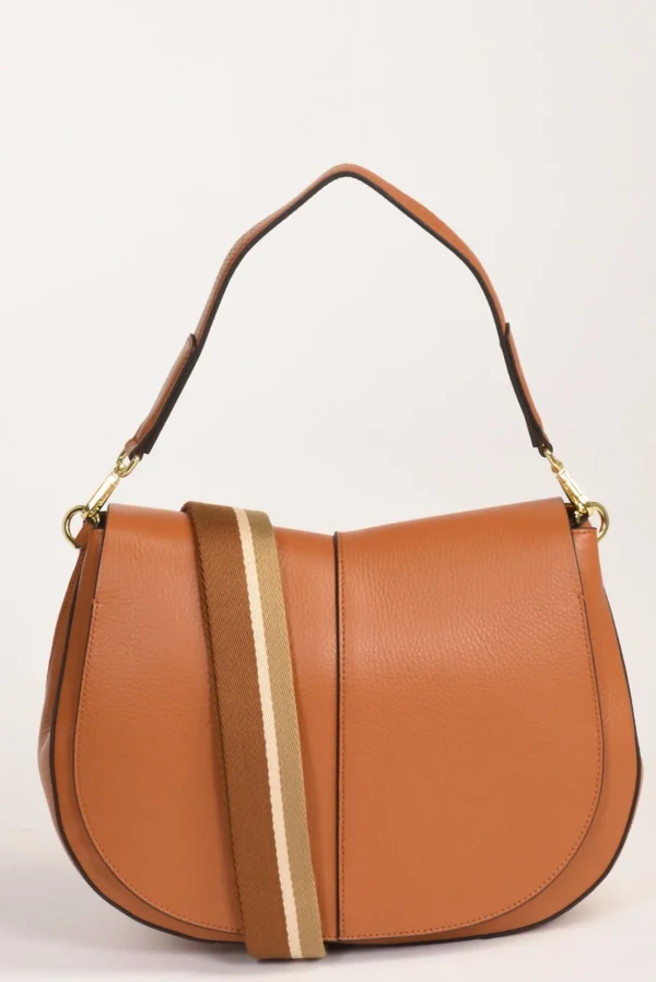 borsa helena round beige scuro