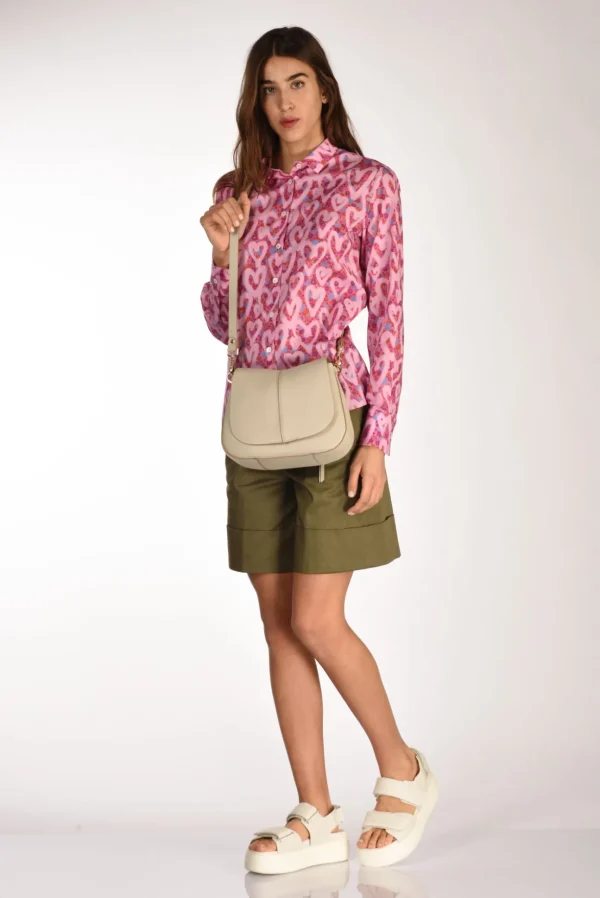 borsa helena round beige chiaro