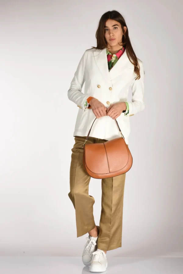 borsa helena round beige scuro