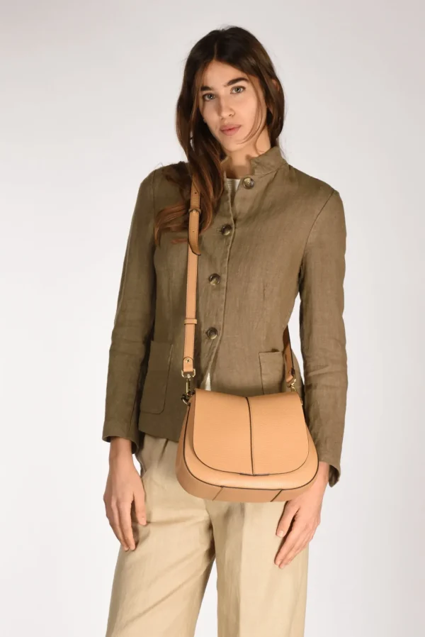 borsa helena round beige scuro