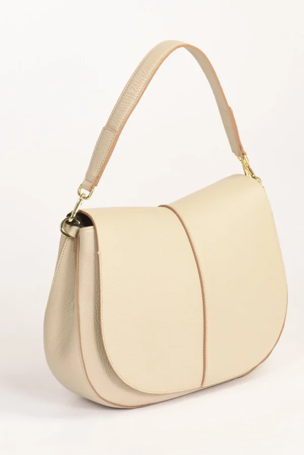 borsa helena round beige chiaro