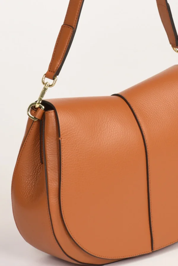 borsa helena round beige scuro