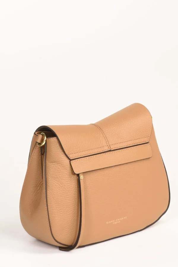 borsa helena round beige cammello