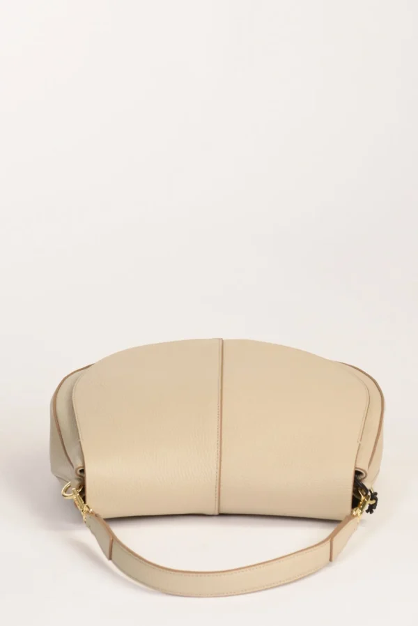 borsa helena round beige chiaro