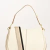 borsa helena round bianco naturale